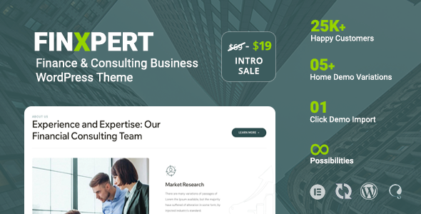 Finxpert - Finance amp Consulting Business WordPress Theme TFx