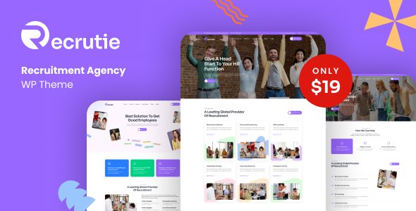 Recrutie - Recruitment Agency WordPress Theme TFx