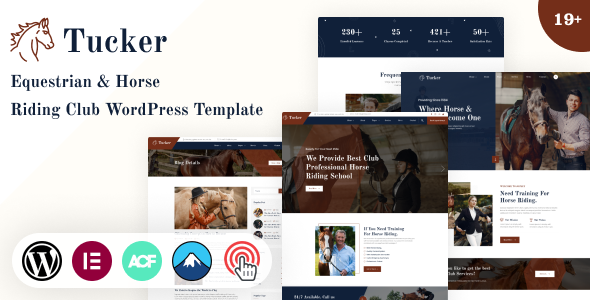 Tucker - Equestrian amp Horse Riding Club WordPress Theme TFx