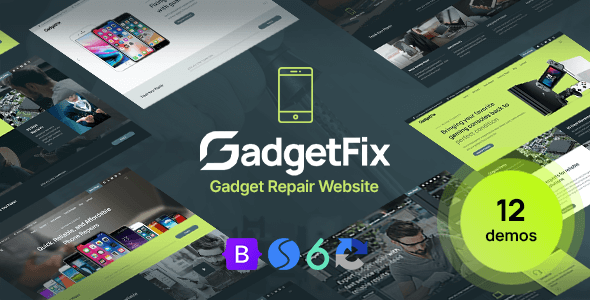 Gadgetfix - Phone and Gadget Repair Service Website Template TFx
