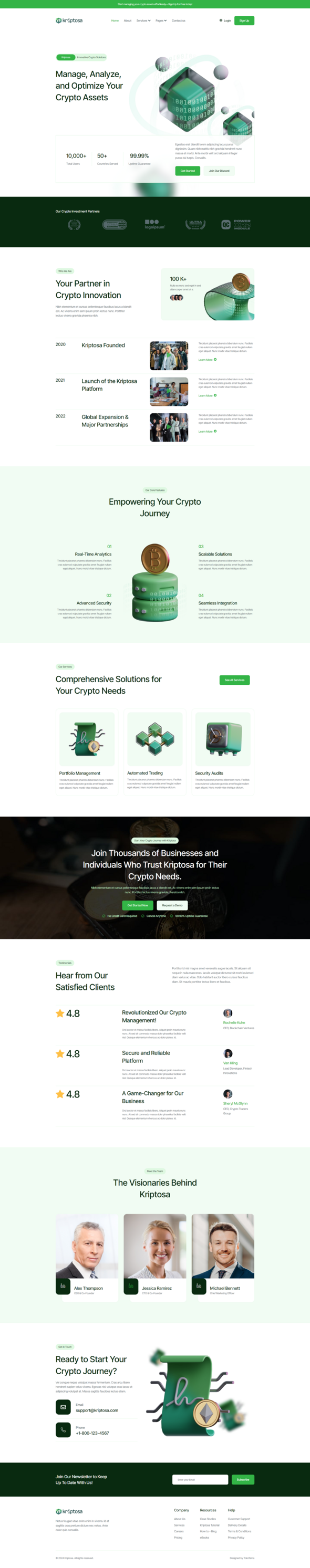 Kriptosa - Web3 SaaS Elementor Template Kit TFx