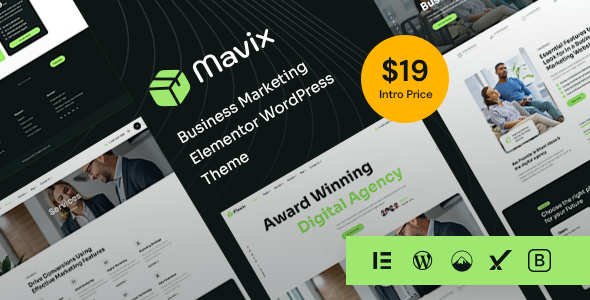 Mavix - Business Marketing Elementor WordPress Theme TFx