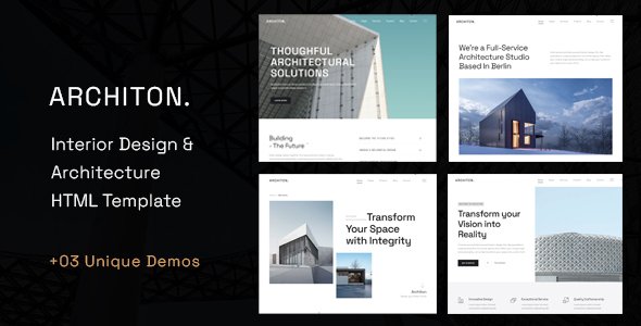 Architon  Architecture amp Interior Design HTML Template TFx