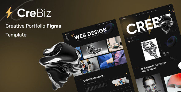 CreBiz - Creative Portfolio Figma Template TFx