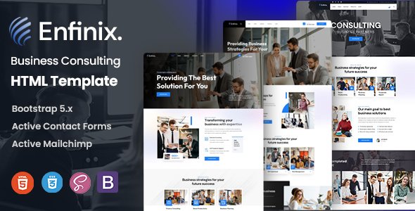 Enfinix - Business Consulting HTML Template TFx