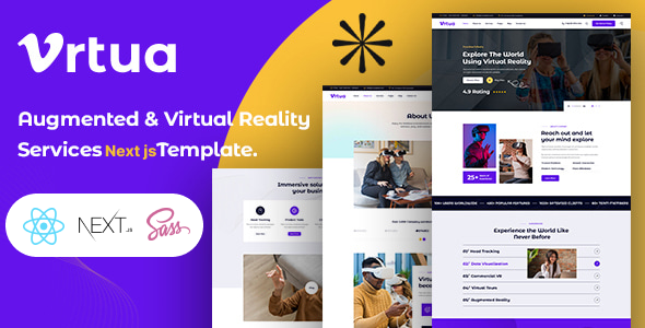 Vrtua - Augmented amp Virtual Reality Services Next js Template TFx