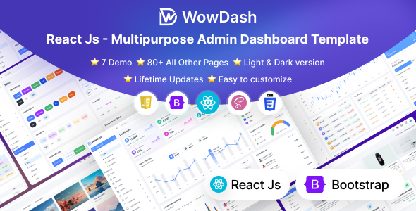 WowDash - React JS - Admin Dashboard Template Multipurpose TFx