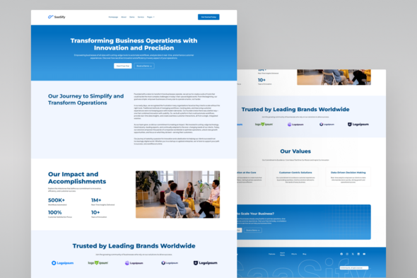 SaaSify - Modern Tech Startup Elementor Template Kit TFx