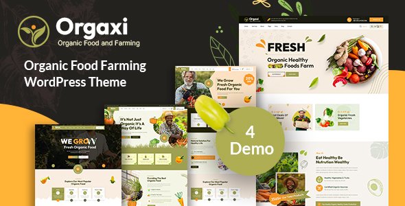 Orgaxi - Organic food and fram WordPress Theme TFx
