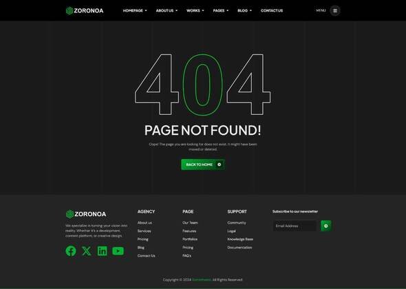 Zoronoa - Creative Digital Agency Elementor Template Kit TFx