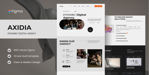Axidia - Digital Agency Figma Template TFx