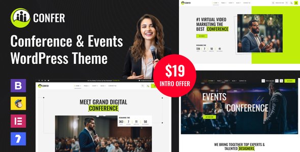 Confer - Conference amp Events WordPress Theme TFx