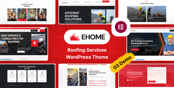 Ehome - Roofing Services WordPress Theme TFx