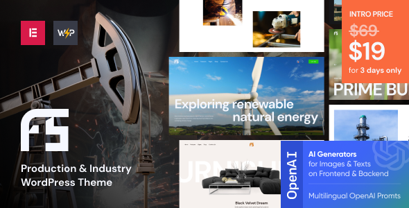 Fuse - Production amp Industry WordPress Theme TFx