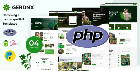 Gerdnx  Gardening And Landscaping PHP Template TFx