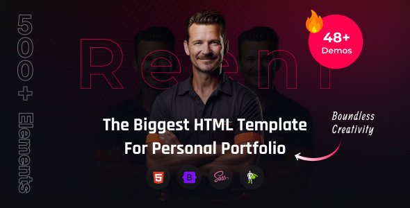 Reeni - Personal Portfolio HTML Template TFx
