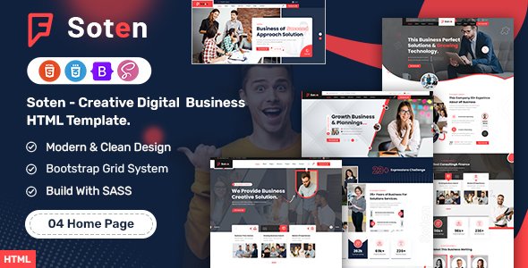 Soten - Creative Digital Business HTML5 Template TFx