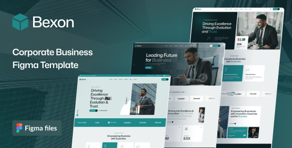 Bexon - Corporate Business Figma Template TFx