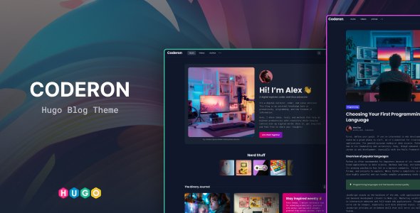 Coderon  Modern amp Unique Hugo Blog Theme TFx