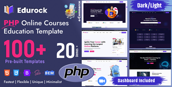 Edurock - PHP Education Template TFx SiteTemplates