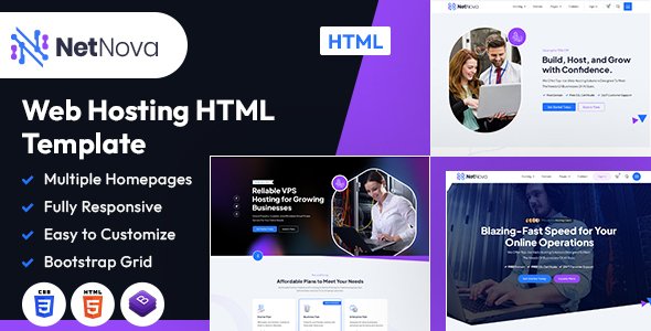 NetNova  Web Hosting HTML Template TFx SiteTemplates
