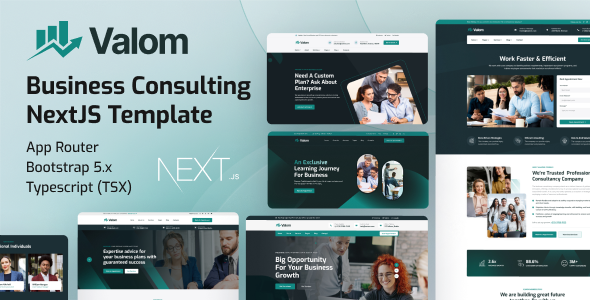 Valom - Business Consultancy NextJS Template TFx